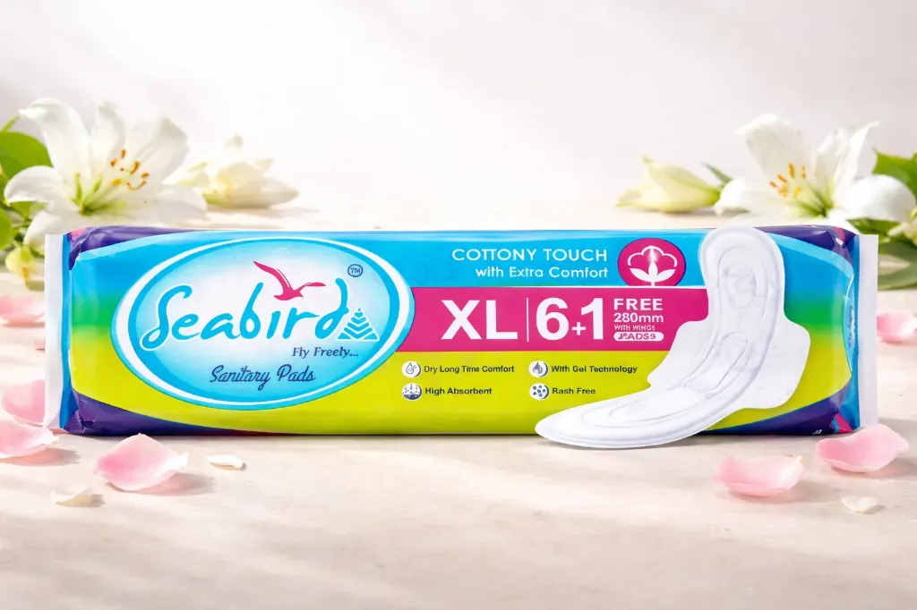 Seabird XL straight (6+1) cottony touch with extra comfort [ Pack of 5 ]